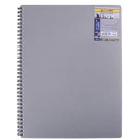 Блокнот Buromax spiral side, А6, 80sheets, CLASSIC, square, gray BM.2589-009 l