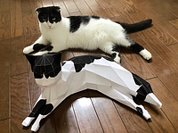 PaperKhan Конструктор із картону кішка кошеня оригамі паперкрафт фігура, що розвиває набір подарунок
