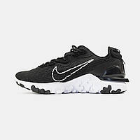 Летние кроссовки Nike React Vision Black/White Вьетнам Текстиль черные