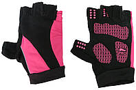 Женские перчатки для занятия в зале Crivit розовые перчатки для фитнеса черные с розовым. Adore Жіночі