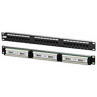 Патч-панель Hypernet 19" 24 порта UTP cat.5e PP-KUTP24-NM l