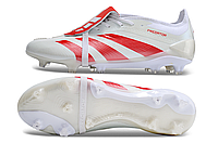 Бутси Adidas Predator FG White Адідас предатор fg білі Футбольне взуття з шипами Білого кольору унісекс