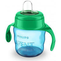 Поильник-непроливайка Philips AVENT с мягким носиком 200 мл голубой 6 мес+ SCF551/05 l