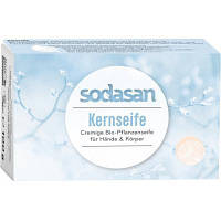 Твердое мыло Sodasan для чувствительной кожи Неароматизированное 100 г (4019886079129) p