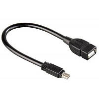 Дата кабель OTG USB 2.0 AF to Mini 5P 0.1m Atcom 12822 l