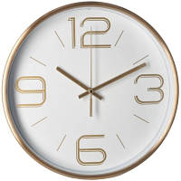 Настенные часы Optima MASTER металлический, белый (O52089) - Топ Продаж!