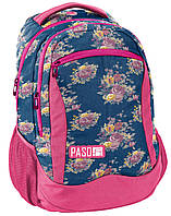 Женский рюкзак 22L PASO синий с розовым ортфель для женщин. Adore Жіночий рюкзак 22L PASO синій з рожевим