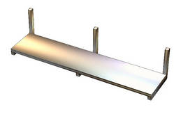 Полиця навісна одноярусна з неіржавкої сталі 1500*300*150