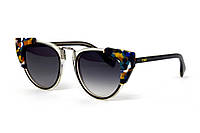 Солнцезащитные Женские очки фэнди Fendi Черные 100% Защита от ультрафиолета Adore Сонцезахисні Жіночі окуляри
