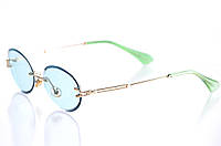 Женские Имиджевые очки круглые с зелеными линзами Adore Жіночі Іміджеві окуляри круглі з зеленими лінзами