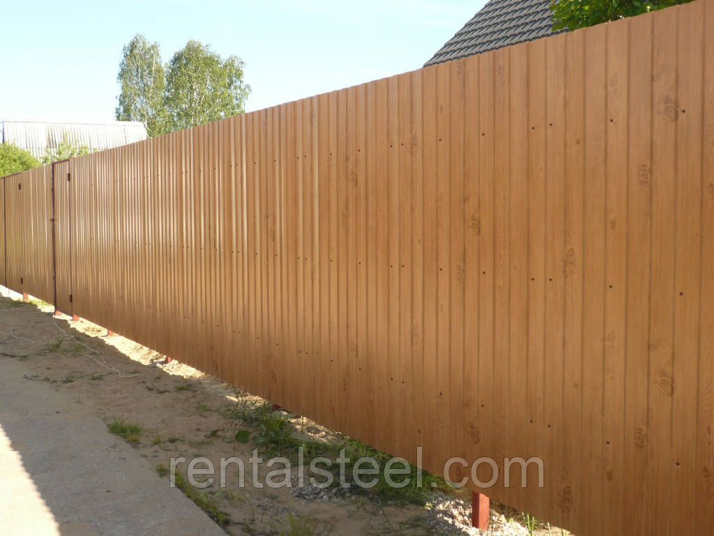 Профнастил стіновий С-10 дерево