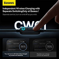 Автомобільне ЗУ Baseus CW01 Magnetic Wireless Car Mount 40W (Бездротова зарядка 15W + USB 25W), фото 3