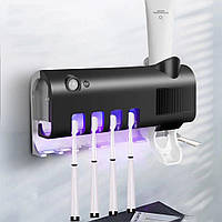 Тримач для зубних щіток з ультрафіолетовою дезінфекцією та дозатор зубної пасти SND
