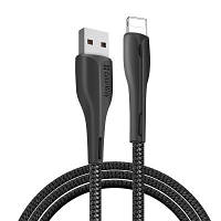 Дата кабель USB 2.0 AM to Lightning 1.0m led black ColorWay CW-CBUL034-BK l
