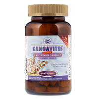 Мультивітамін Solgar Вітаміни для дітей, Kangavites (Кангавітс), Смак Ягід, 120 (SOL-01016) p