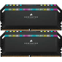 Модуль памяти для компьютера DDR5 32GB 2x16GB 6000 MHz Dominator Platinum RGB Black Corsair CMT32GX5M2E6000C36