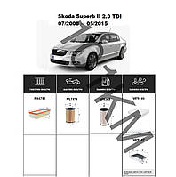 Комплект фільтрів Skoda Superb II 2.0 TDI (2008-2015) WIX