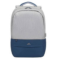 Рюкзак для ноутбука RivaCase 17.3" 7567 Prater, Grey / Dark Blue (7567Grey/DarkBlue) p