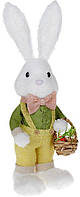 Фигура декоративная "Кролик с корзиной" 16х13х46см, пенопласт SND