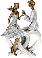 Декоративная статуэтка "Влюбленные Сердца" 16.5х10.5х23см, полистоун SND