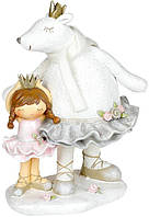Декоративная статуэтка "Малышка с медведицей" 14х11.7х19.5см SND