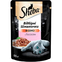 Вологий корм для кішок Sheba cig POU з лососем у соусі 85 г 4770608257279 i