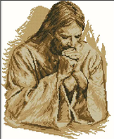 Схема для вышивки бисером Молитва Иисуса. Цен указана без бисера