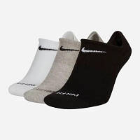 Шкарпетки Nike U NK EVERYDAY PLUS CUSH NS FOOT 3PR SX7840-911 34-38 3 парі Чорний/Білий/Сірий (193153926157) p