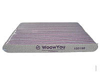 Woow You Professional одноразовые пилочки для ногтей зернистостью 100/180 прямые 25 шт. (7651400)