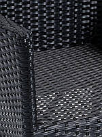 Стілець садовий чорний (сталь та штучний ротанг), hotdeal, фото 2