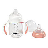 Поїльник Beaba навчальний 2 в 1 210 мл рожевий, арт. 913478, фото 9