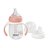 Поїльник Beaba навчальний 2 в 1 210 мл рожевий, арт. 913478, фото 10