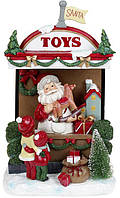Новогодняя композиция "Santa's Toy Store" с LED подсветкой 22х14х33см, полистоун SND