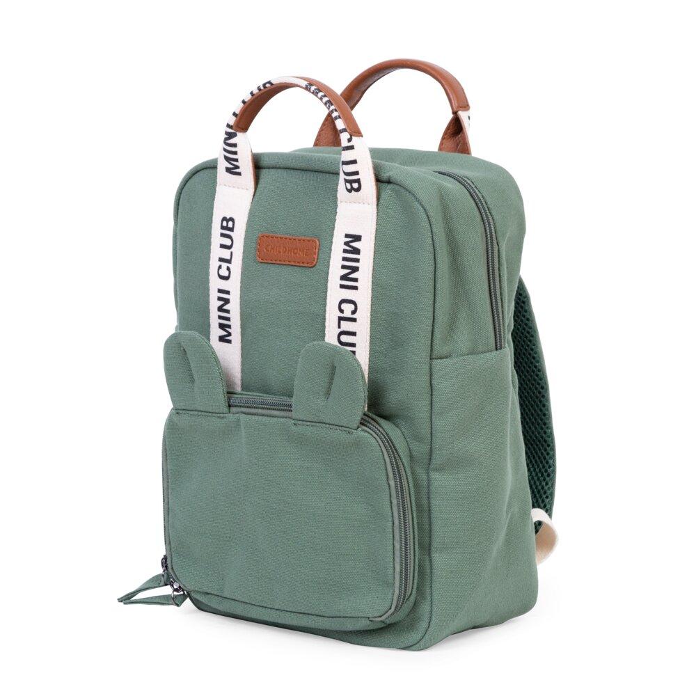 Рюкзак дитячий Childhome Mini Club canvas green, арт. CWKIDSCGR, фото 1
