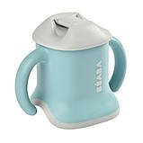Поїльник Beaba Evoluclip навчальний 3-в-1 150 мл блакитний, арт. 913473, фото 4