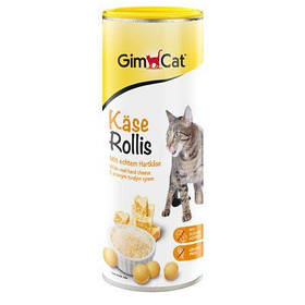 Ласощі для котів GimCat сирні ролики 850 таблеток