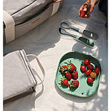 Набір ложок Beaba силіконових 2 шт. 4+ матовий зелений/сірий , арт. 913574, фото 8