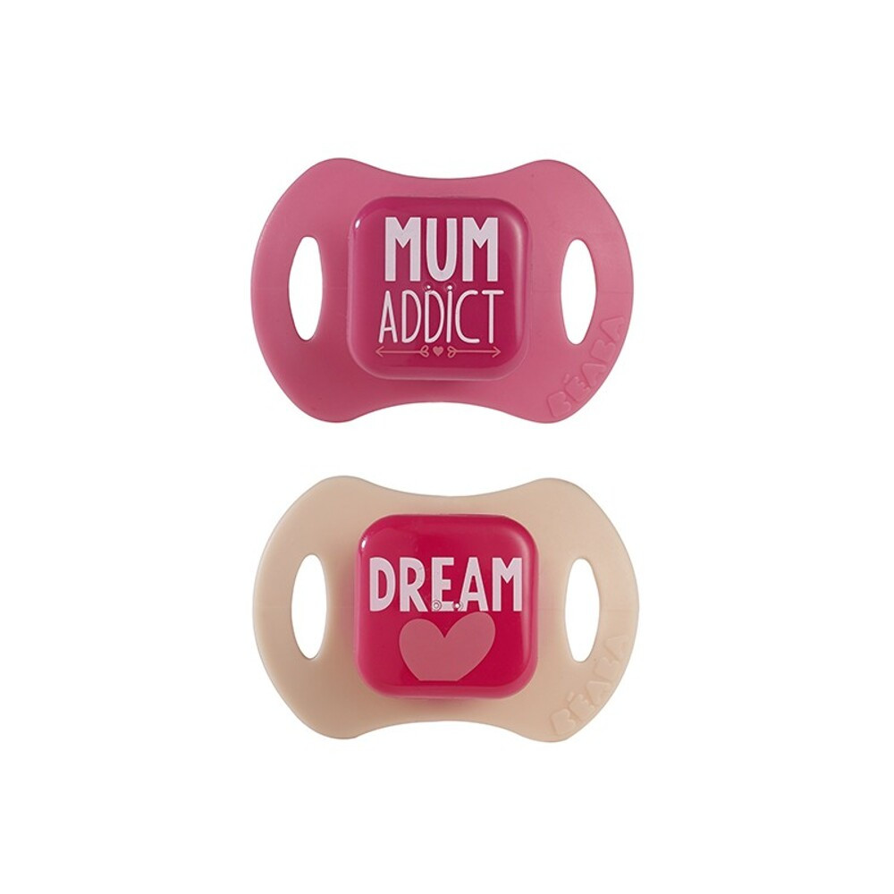 Соска-пипка силіконова Beaba набір 2 шт. із 6 міс Dream, арт. 911582, фото 1