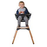 Стілець для годування Childhome Evolu ONE.80° з бампером natural/anthracite, арт. CHEVO180NA, фото 5