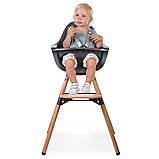 Стілець для годування Childhome Evolu ONE.80° з бампером natural/anthracite, арт. CHEVO180NA, фото 8