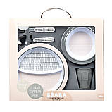 Набір посуду Beaba Pink Grid меламіновий 4+ рожевий, арт. 913460, фото 3