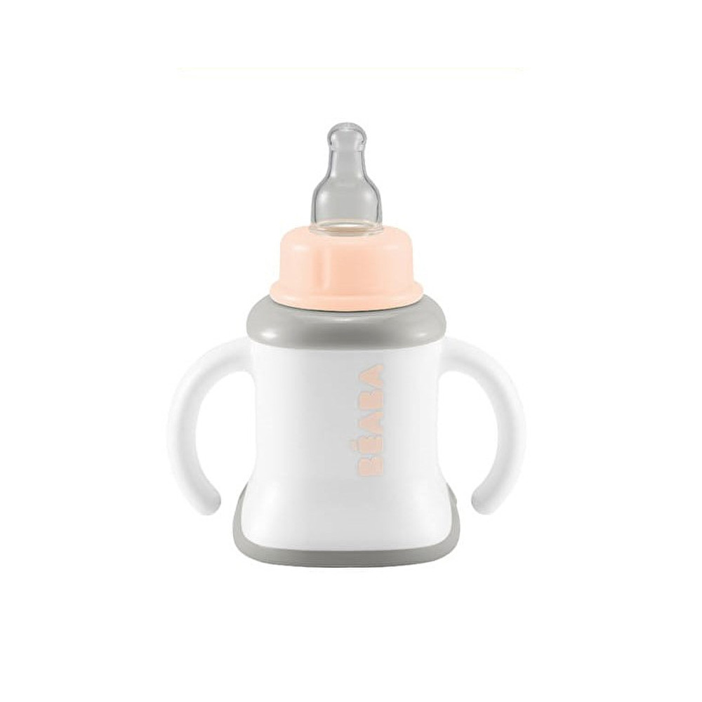 Поїльник Beaba Ellipse 3 in 1 Evoluclip Training Cup nude, арт. 913385, фото 1