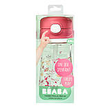 Дитячий поїльник із трубочкою Sippy 350 мл Beaba — рожевий, арт. 913452, фото 3