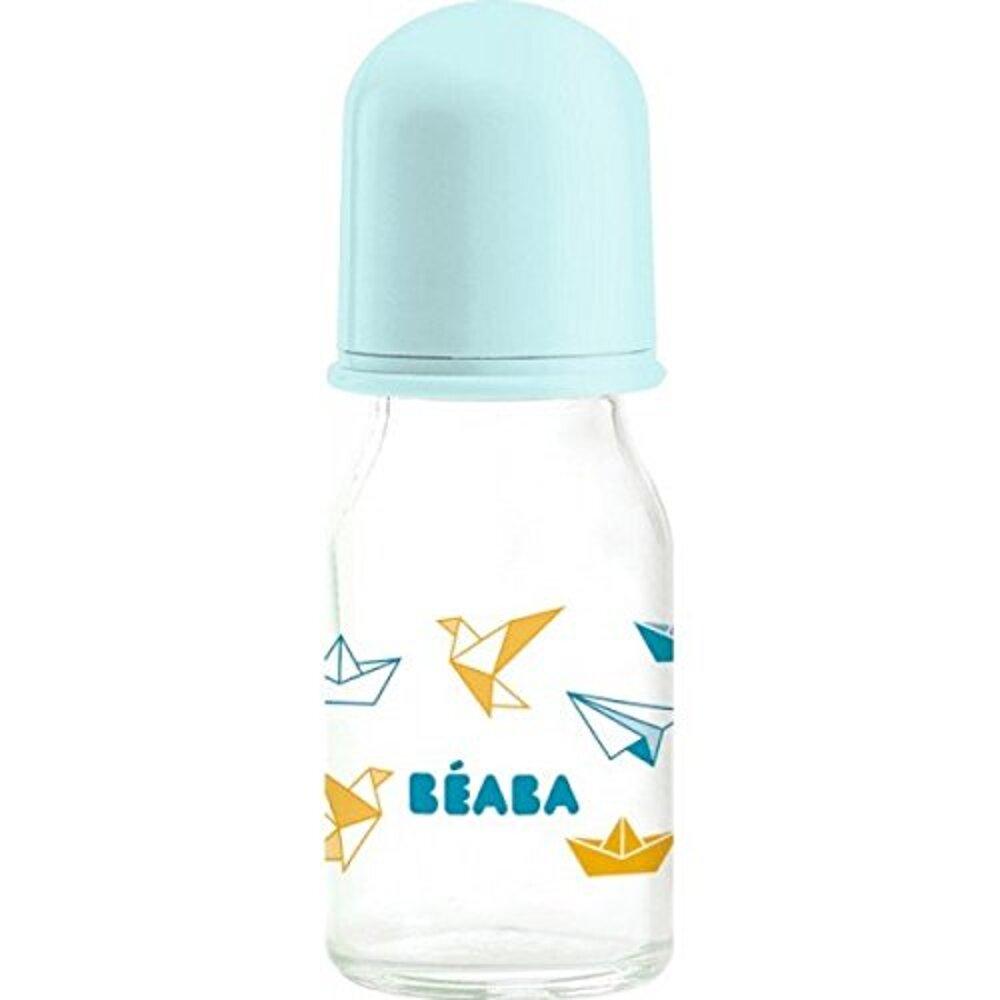 Пляшечка скляна Beaba Origami 110 ml blue, арт. 9116101