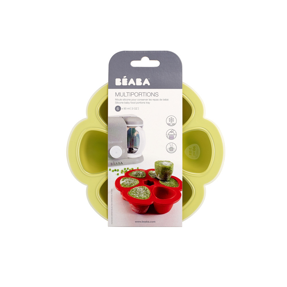 Силіконовий багатопорційний контейнер Beaba 90 ml neon, арт. 912454, фото 1