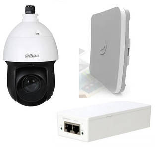 Комплект роботизованої камери Dahua DH-SD49225XA-HNR з безпровідною передачею даних до 10 км