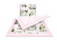 MimiNu Baby Animals комплект постельного белья для коляски бархат розовый 60x70 см (7726614)