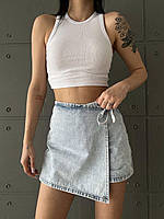 Женская джинсовая юбка-шорты XS; S; M; L "WOW" от прямого поставщика