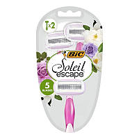 Bic Soleil Escape бритвы женские 5 лезвий роза и магнолия 2 шт. (7730656)