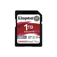 Карта памяти Kingston CANVAS REACT PLUS 1TB SDXC UHS-II U3 CLASS 10 V60 (SDR2V6/1TB)